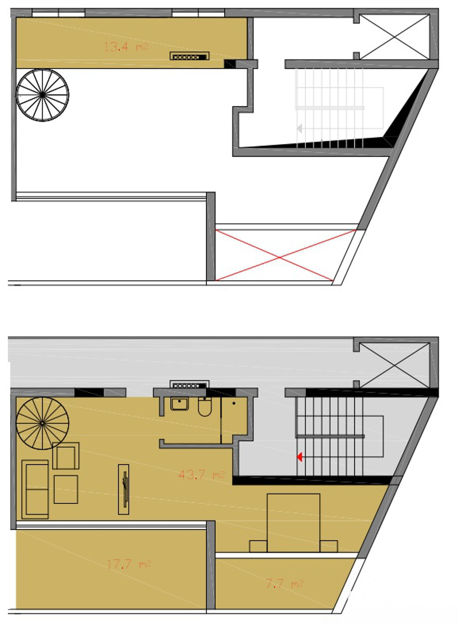 1-Bedroom Penthouse