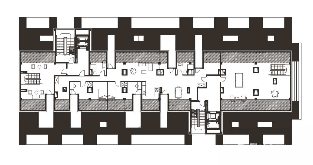 План этажа Блок 1, этаж 5