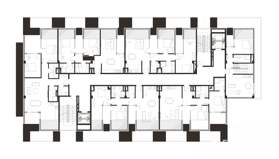 Floor Plan Block 3, Floor 5
