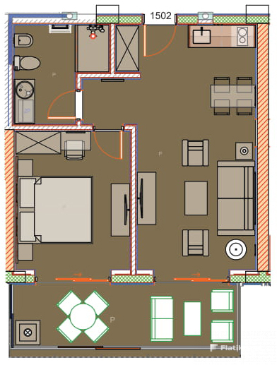 1-Bedroom Block 14