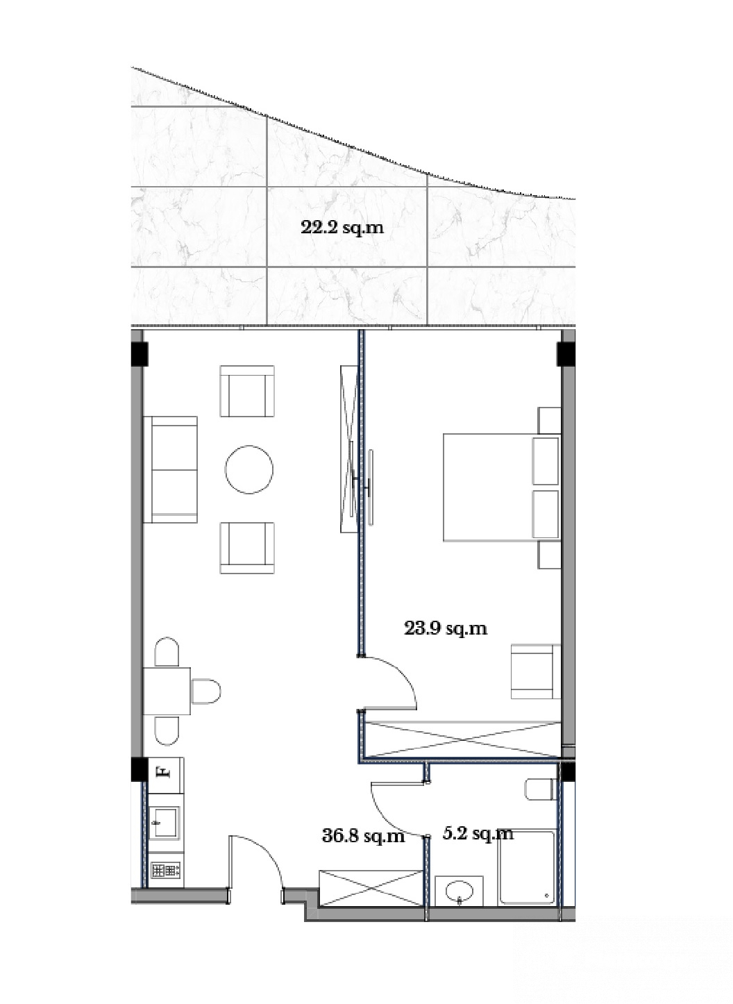 1-Bedroom apartment
