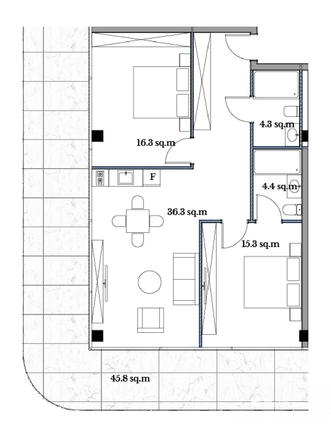 2-Bedroom apartment